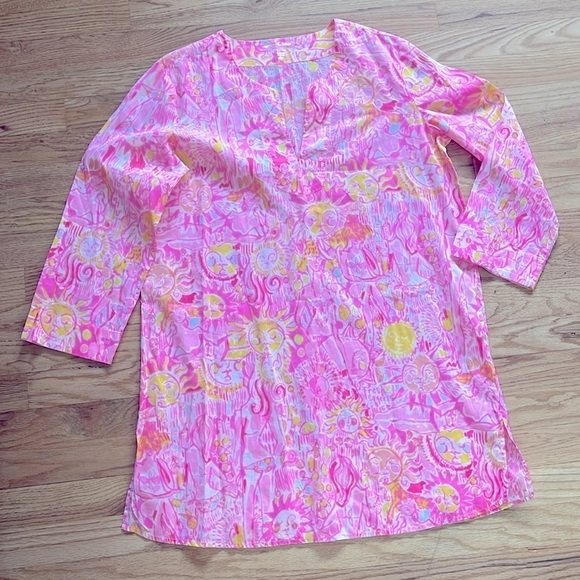 Lilly Pulitzer Pink Tunic Top - Picture 7 of 7
